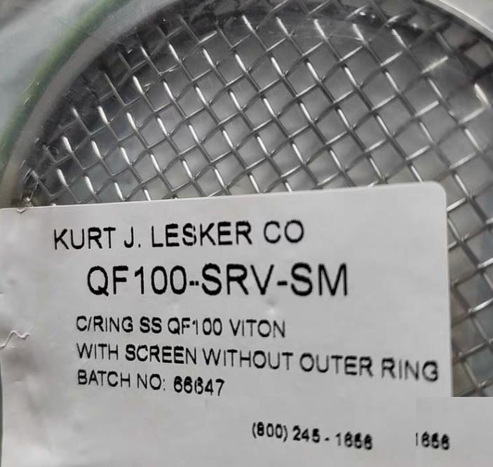 Lesker QF100-CR-SM 0610-10070Stainless steel ring with fluorocarbon FKM o-ring 4