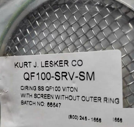 Lesker QF100-CR-SM 0610-10070Stainless steel ring with fluorocarbon FKM o-ring 4