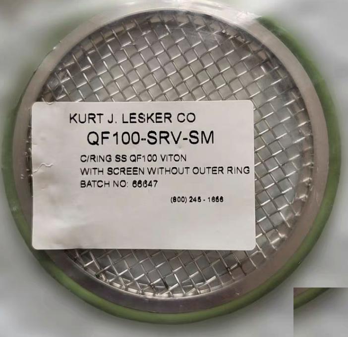 Lesker QF100-CR-SM 0610-10070Stainless steel ring with fluorocarbon FKM o-ring 4