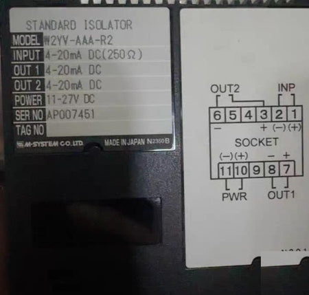 M-SYSTEM W2YV-AAA-R2 4-20mA DC 250Ω 4-20mA DC
