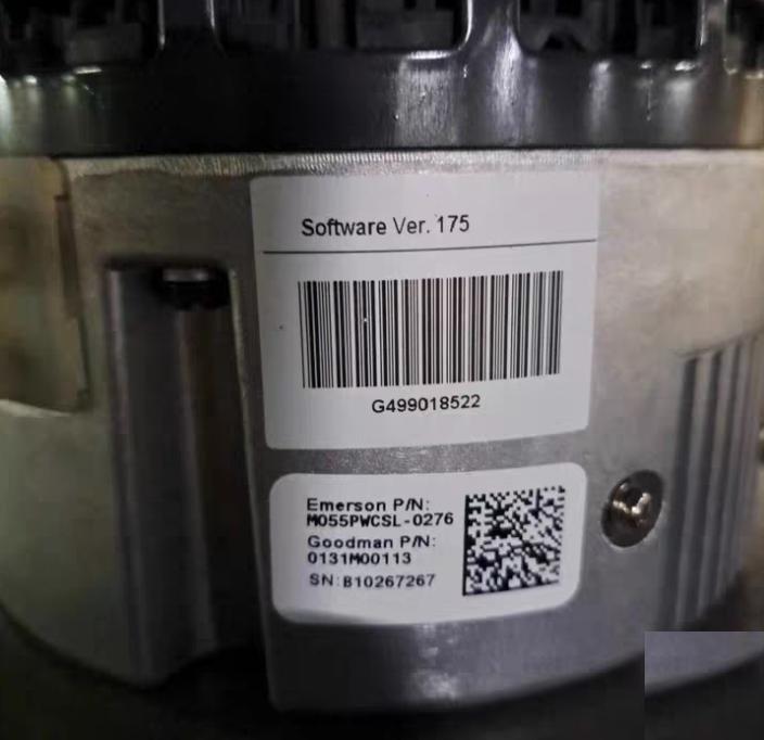 M055PWCSL-0276 120 240V 1HP ECM 0131M00113 V175 X17783500001