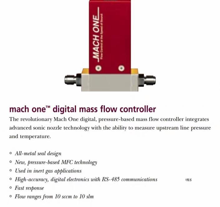 MACH ONE M1-10-100-01-01-00MFC O2 100 SCCM