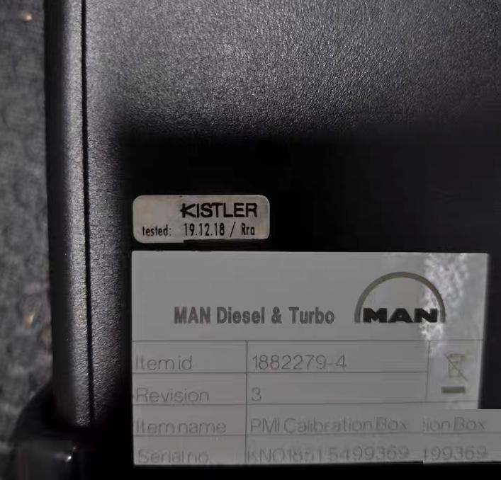 MAN Diesel Turbo PMI Calibration Box 1882279-4 KISTLER 2018 KISTLER