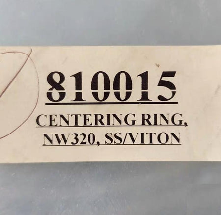 MDC QF320-SAVR 6 SS INNER AL OUTER FKM O-RING The L1200-CRSS MDC 810015 Centering Ring with NW320 Viton is designed to ensure proper alignment and centering of mating flange faces