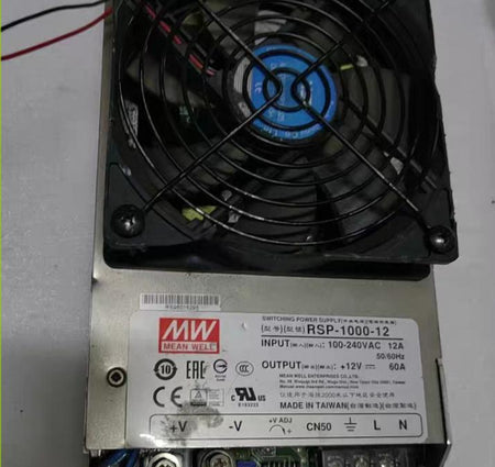 MEAN WELL  RSP-1000-12       100-240VAC   12V 60A