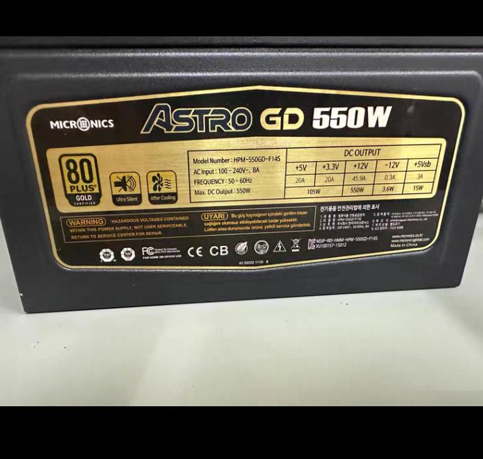 MICRNICS 80PLUS 550W