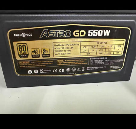 MICRNICS 80PLUS 550W