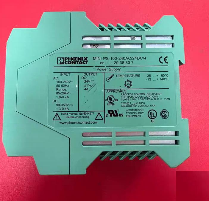 MINI-PS-100-240AC 24DC 4 MINI-PS-100-240AC 24DC 4 2938837 AC100-240V DC24V 4A HMS MET