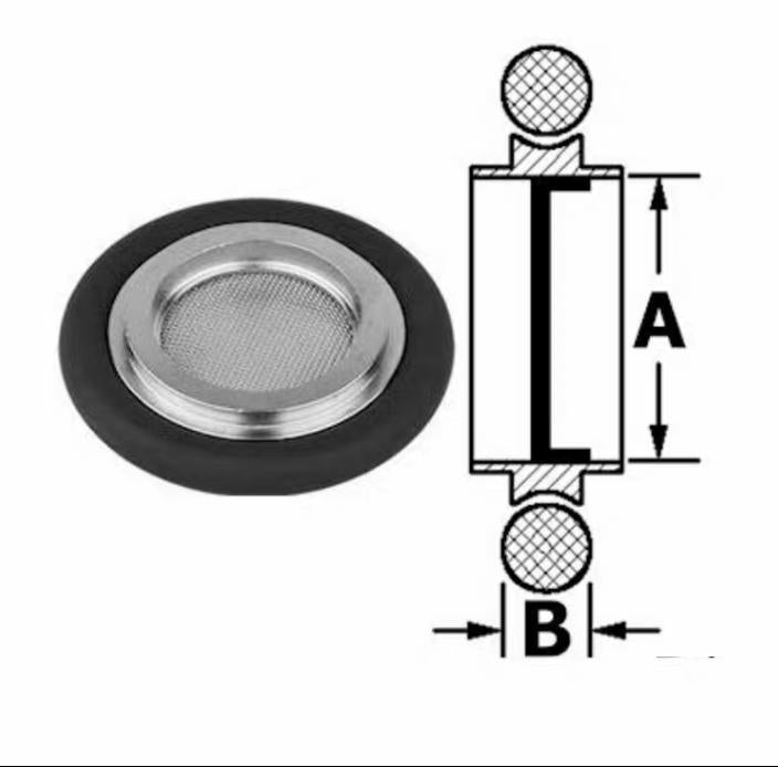 MKS 100014510 SEAL FILTER CENTERING RING ASSY NW16KF S V 380714 2 383749 1
