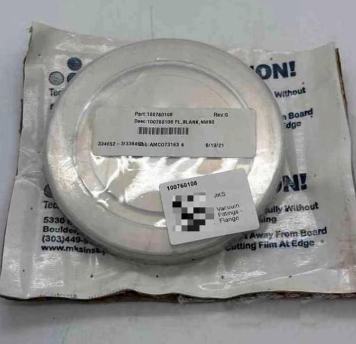 MKS 100760108 ISO80 Blank Flange 304SS VC-IS-80BFMKS HPS NW80 ISO80 Blankoff