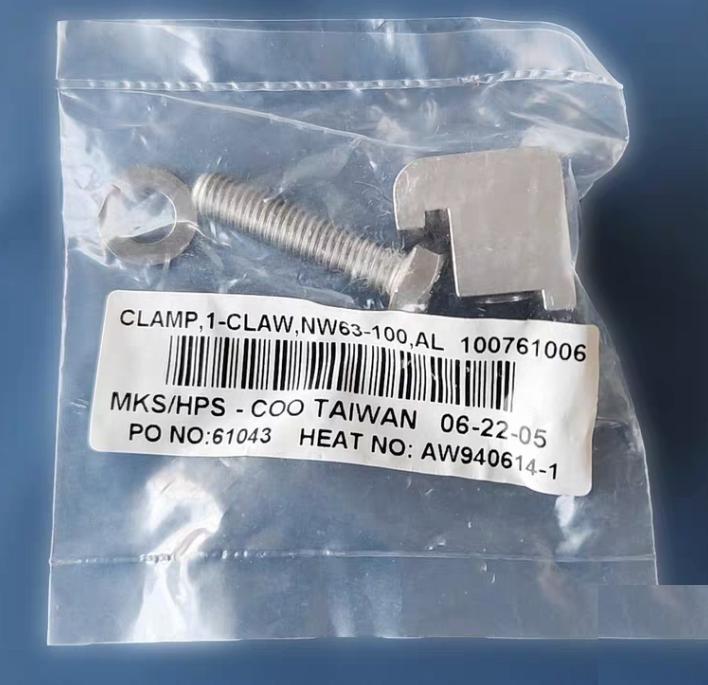 MKS 100761006 16 Single Claw Flange Clamp ISO-MF Sizes NW63 to NW100 M8 Thread It is important that the clamps or bolts not be over tightened or warping of the flanges could result The torque rating for clamps and bolts is 7 to 10 pounds per foot