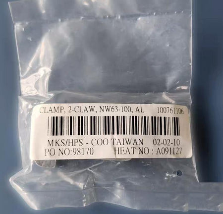 MKS 100761106 Double Claw Flange Clamp ISO-MF For Sizes NW63 NW80 or NW100
