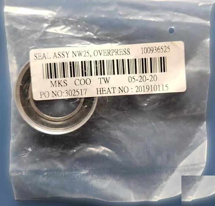 MKS 100936525 1 1 The 100936525 Overpressure Centering Ring Assembly is designed for NW25 size ISO-KF vacuum flanges and features a Viton® O-ring aluminum construction and an aluminum overpressure ring