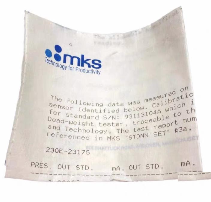 MKS 230E-23175 Absolute Pressure Transducer 1000 Mbar 24-32V Dc 4-20 Ma