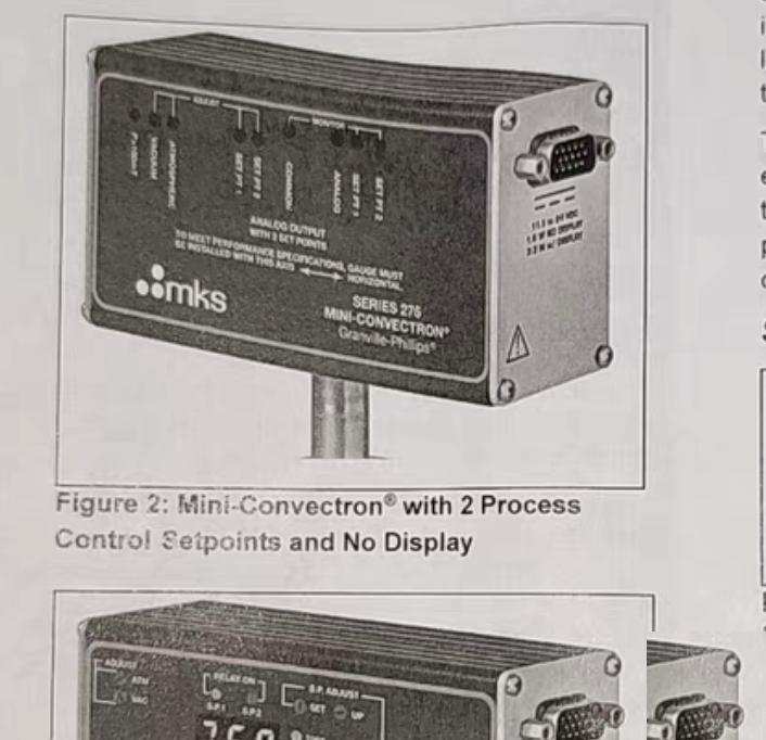 MKS 275912-EU 275600-2-GE-T P 275600-2-GE-T Torr 1 275600-2-GE-P Pa 2 With Display KF25 2 Relay Setpoints TorrNonlinear Analog Output 10246 5 1 13 9068 275817 3000 3000 1 13 2654
