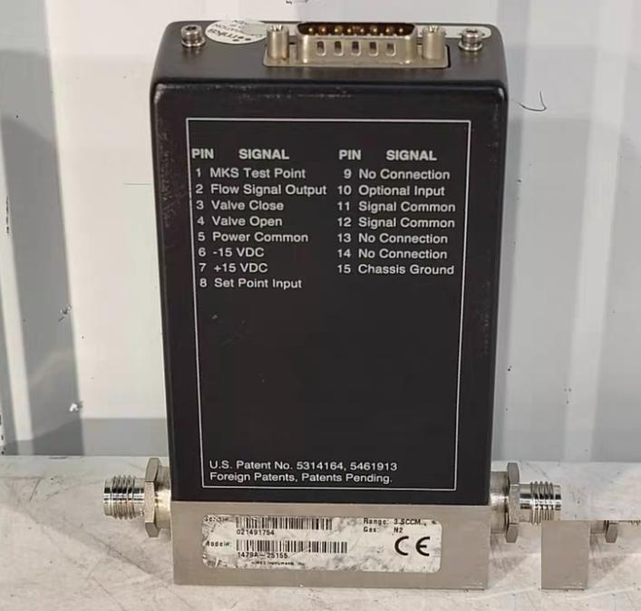 MKS 3 SCCM N2 MFC Mass-Flo 1479A-25155 1 4