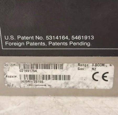 MKS 3 SCCM N2 MFC Mass-Flo 1479A-25155 1 4