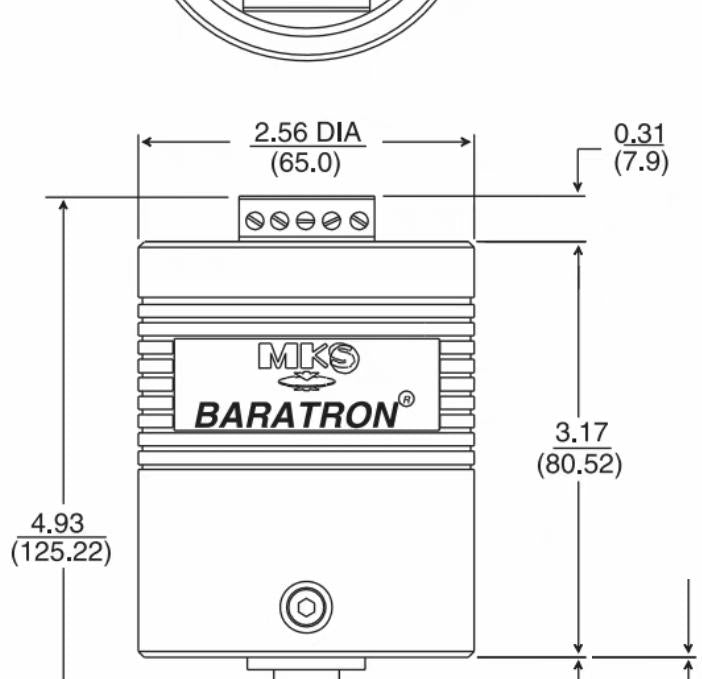 MKS 622A11TAE 10 Torr 1 2 12 7mm OD