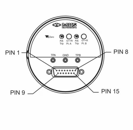 MKS 625A-14059 CDG 10 Torr KF16