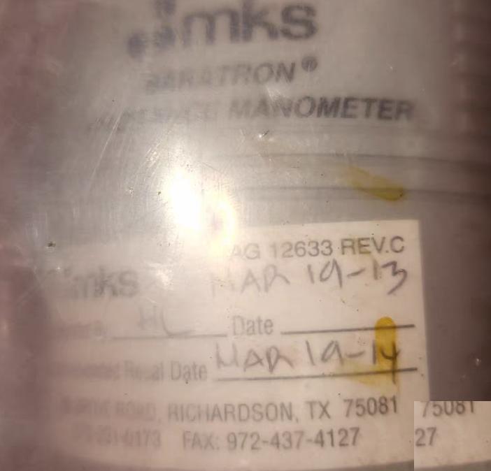 MKS 625A-14059 CDG 10 Torr KF16