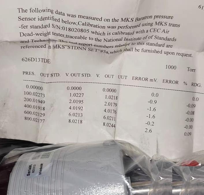 MKS 626C13TDE 1000Torr kF16 Overhauled Repaired 626D13TDE 6 626D01TDE 2 626D01TEE 1 626C11TDE 3 10 Torr