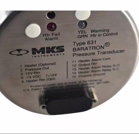 MKS 631A01TMEH Heated Baratron Capacitance Pressure Transducer 15 VDC1 5 TriClover 8 12