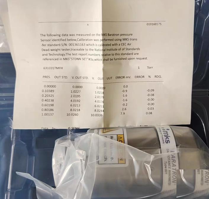 MKS 631C01TMFH CDG 150 C 1 Torr 1 5