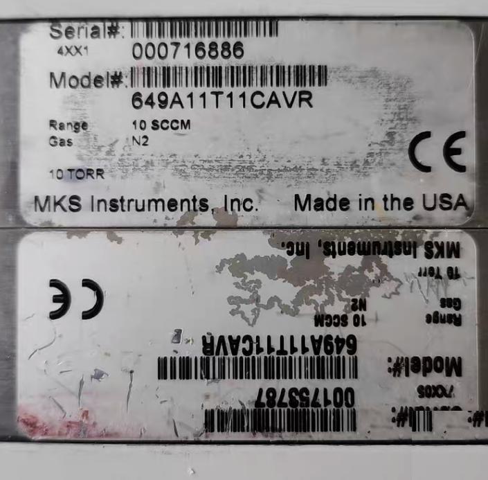 MKS 649A11T11CAVR 10 SCCM 10 TORR