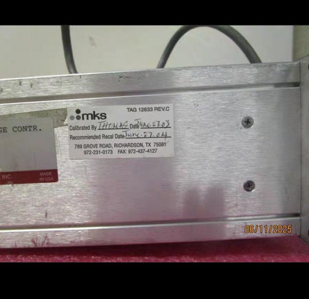 MKS CB286-2-10 MKS Cable connects to 286 Thermocouple Gauge Controller 10 ft MKS PN CB286-2-10