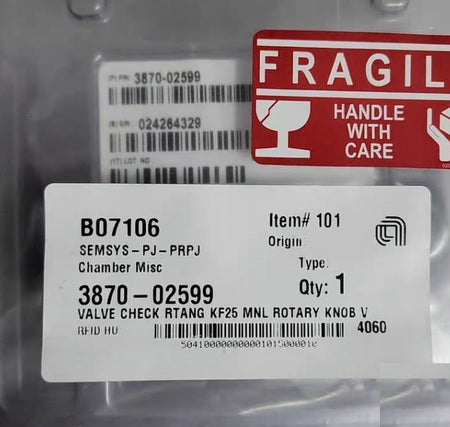 MKS CV25 Compact Valve CVNL-K2-MKKVV Inline valve 3870-02599 CV25-K2K2-MKVV 2 CV25-K2K2-MKVV 1 13 10 RMB 6890 1 1 7579