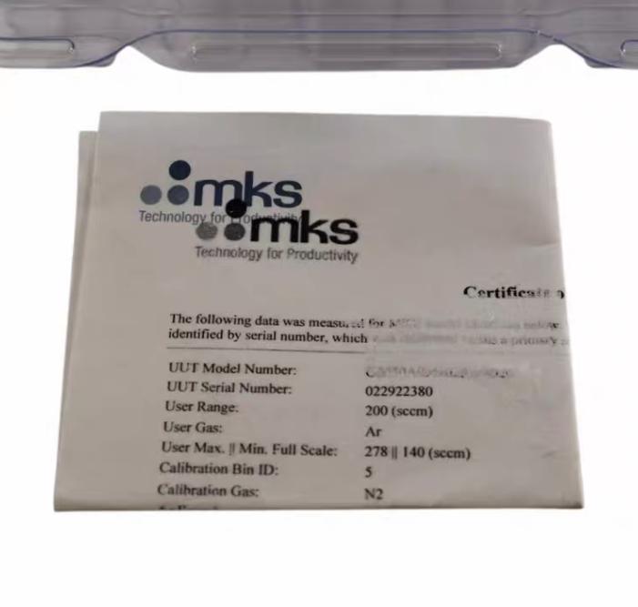 MKS GM50A004202R8M020 MFC Mass Flow Controller 200 SCCM AR EtherCAT 4 VCR8 12
