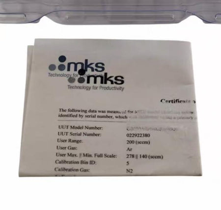 MKS GM50A004202R8M020 MFC Mass Flow Controller 200 SCCM AR EtherCAT 4 VCR8 12
