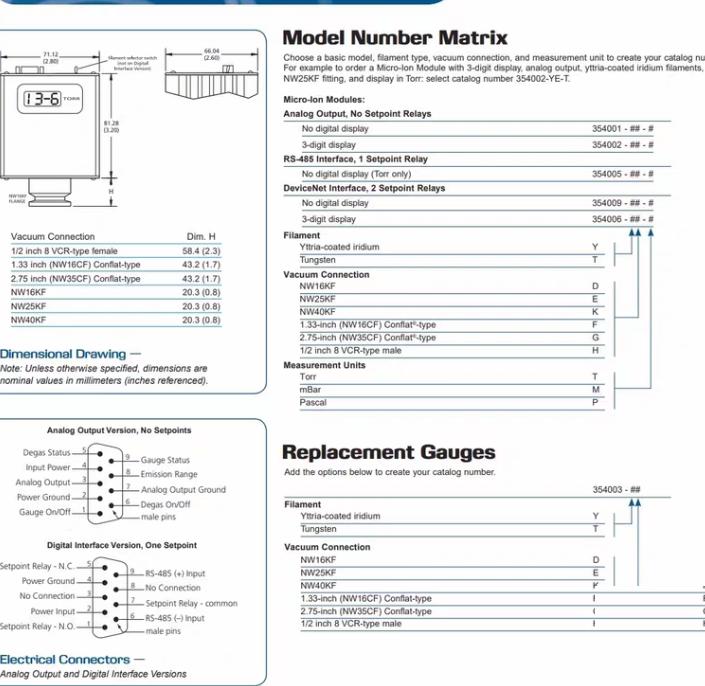 MKS GP 354001-YE-M 3 MKS GP 354001-YE-T 1 MKS GP 354001-YD-T 6