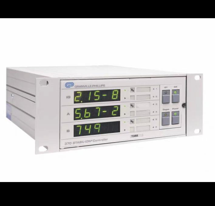 MKS Granville Phillips 370 Stabil-Ion Vacuum Gauge Controller with 6 Setpoint Control Relays Dual Convectron RS-232 PN 370501-A1B-T3