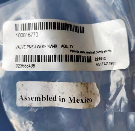 MKS HPS 100016770 Inline Pneu Valve KF40 162-0040K AMAT 3870-06521 3 8 9