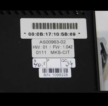 MKS Instruments AS00963-02 MacroNode I O