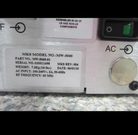 MKS MW-5060 MW-5060-01