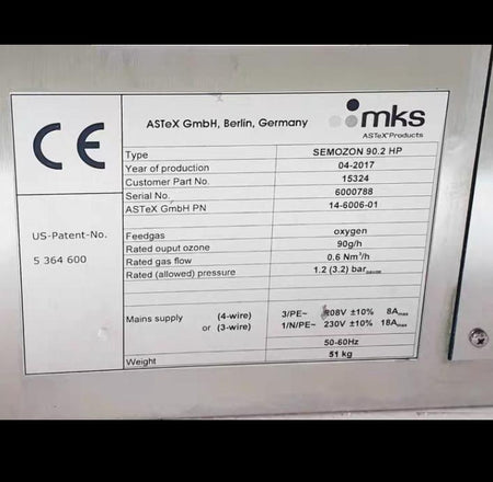 MKS SEMOZON 90 2 HP BMT 932 90 230
