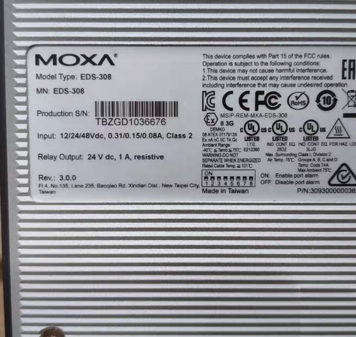 MOXA EDS-308 EDS-308 12 24 48VDC 8 24V