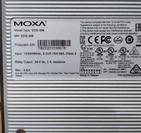 MOXA EDS-308 EDS-308 12 24 48VDC 8 24V