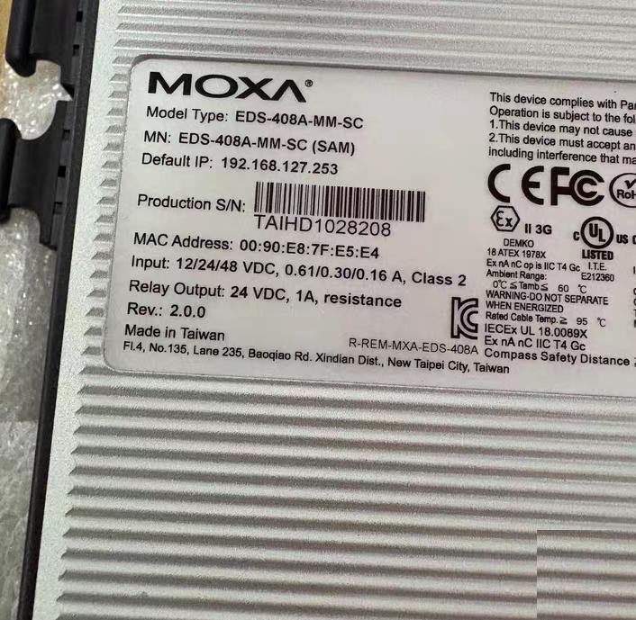MOXA EDS-408A-MM-SC