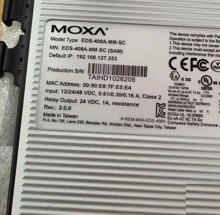 MOXA EDS-408A-MM-SC