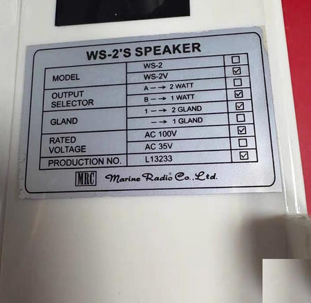 MRC WS-2V 1WATT