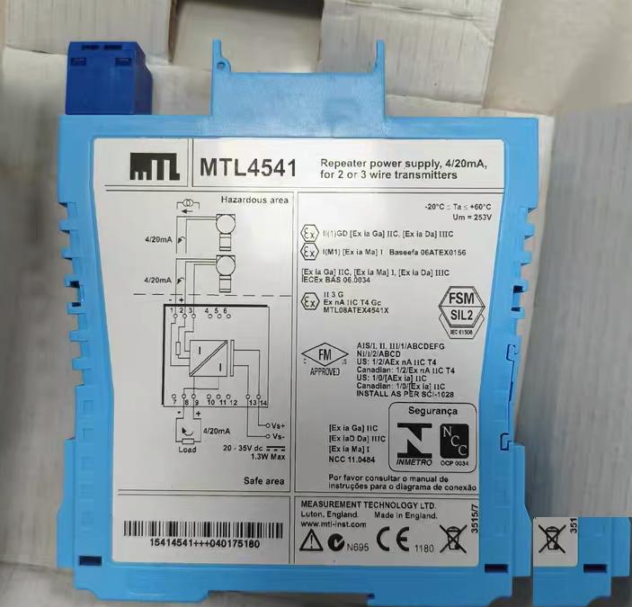 MTL4541 4 20mA 2 3