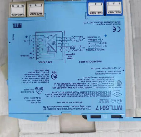 MTL5017 20-35V DC 35V DC 60mA 20-35V DC 800mA EN50020 FM UL CE SA