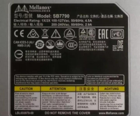 MSB7790-ES2F SB7790 100GbE QSFP28 2xPSU