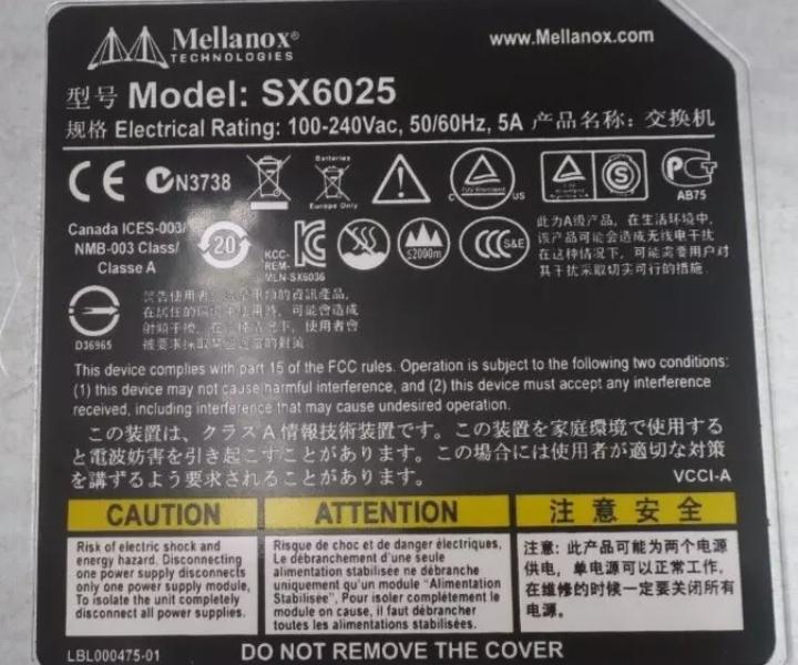 MSX6025F-1SFR SX6025 56Gb