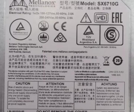 MSX6710G-FS2F2 SX6710G 56Gb