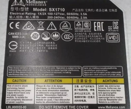 SwitchX-2 MSX1710-BS2F2 SX1710 56GbE