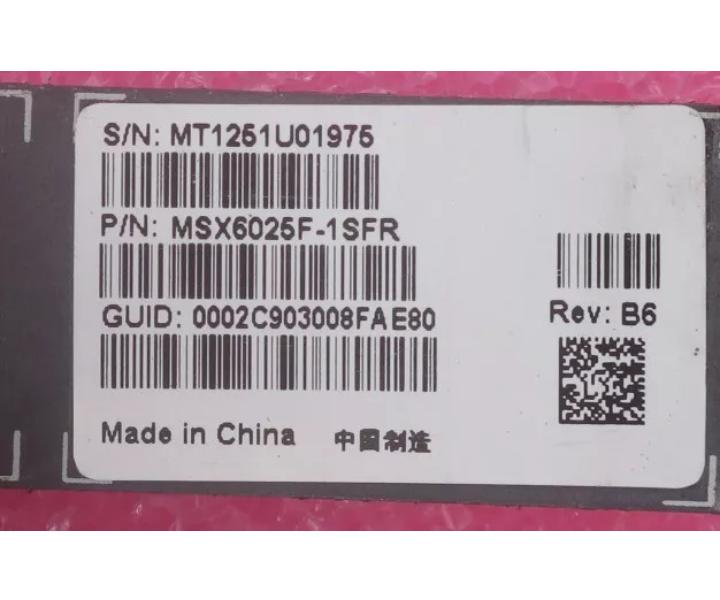 SwitchX-2 MSX6025F-1SFR SX6025 56Gb